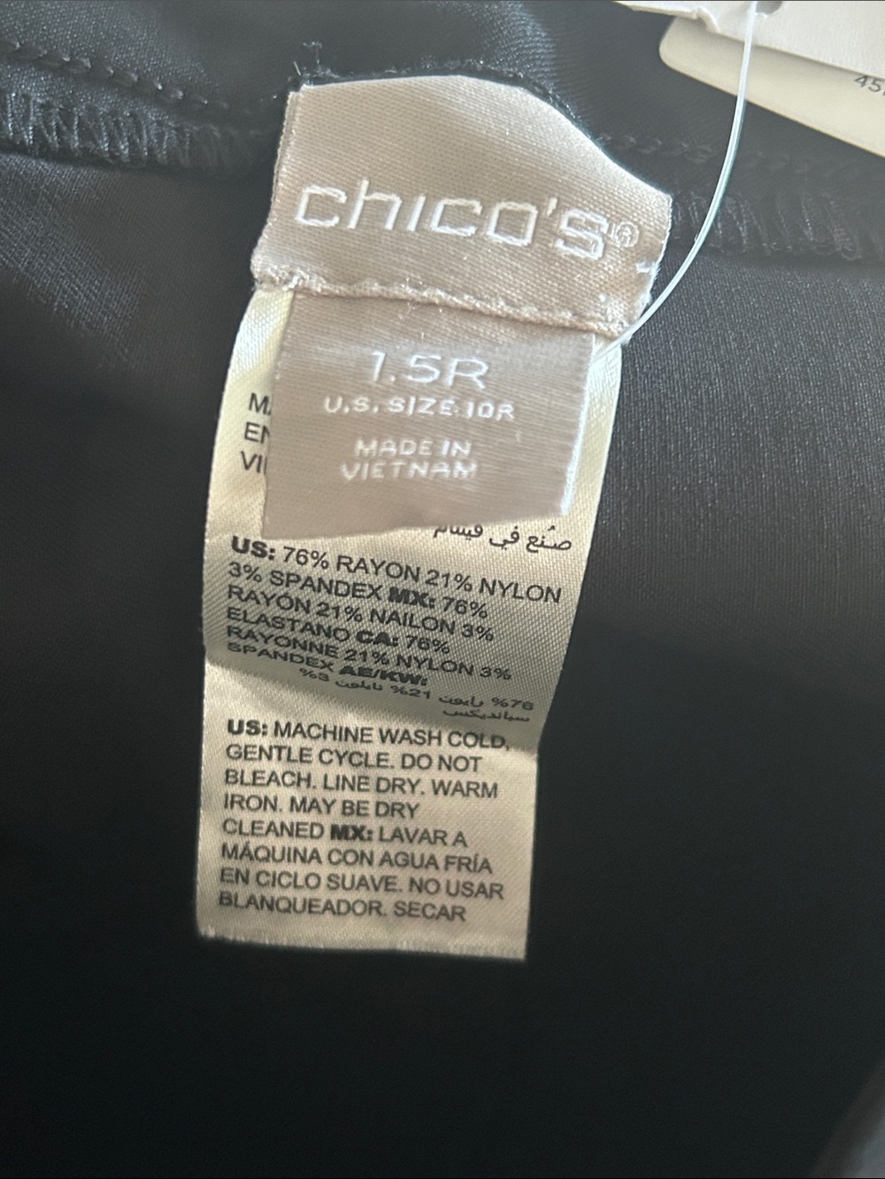 NWT Chico’s so slimming black bootcut pants size 10 regular - Picture 5 of 5